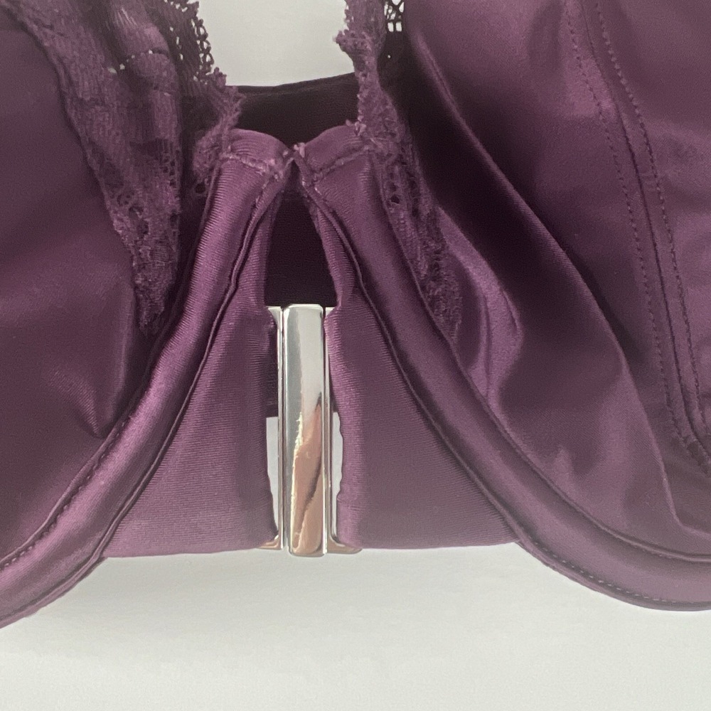 Bare Necessities Bra Women 44G Purple Lace Satin Underwire Lingerie NWT B44 - Picture 5 of 15